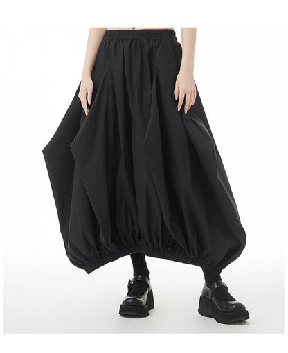 Women's Spring And Autumn Plus Size Loose Pleated Skirt