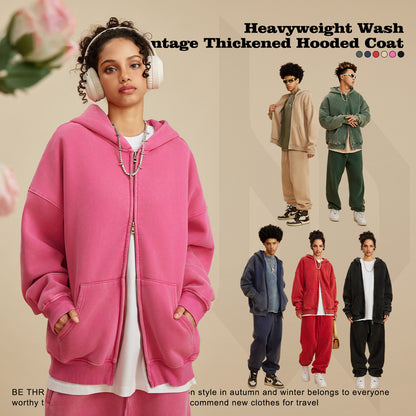 American Fashion Brand Washed Sweater Coat For Women