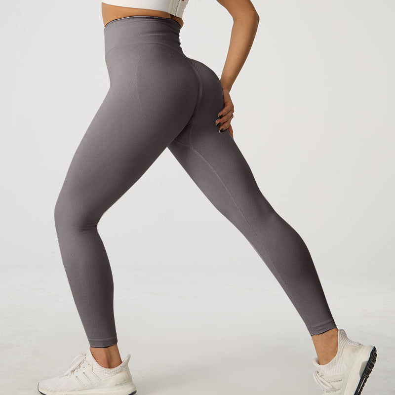 Autumn And Winter Peach Hip Yoga Trousers Sports Cycling Pants