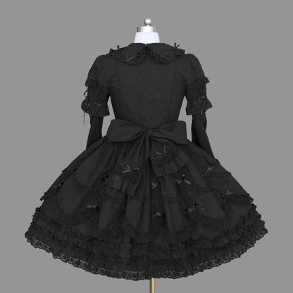 Female Gothic Sleeve Lapel Dress