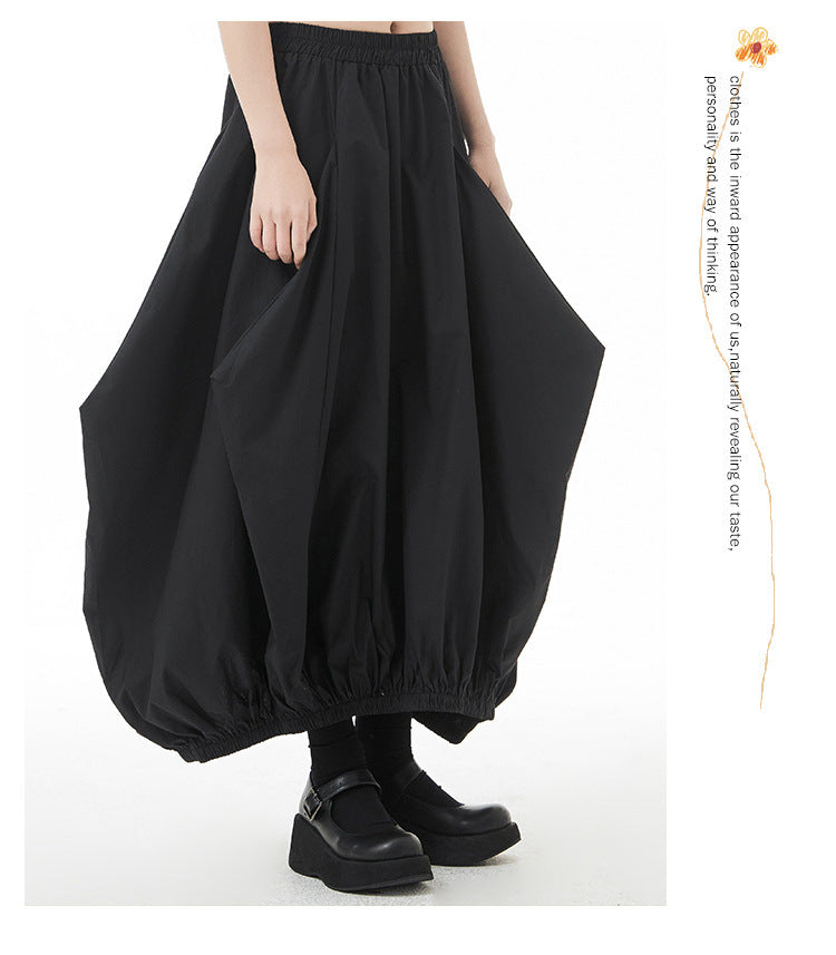 Women's Spring And Autumn Plus Size Loose Pleated Skirt