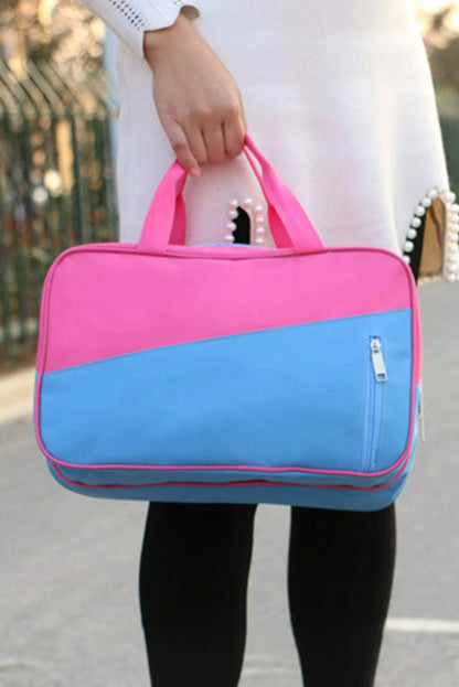 Bonbon Color Block Bolsa de yoga portátil con bolsillo con cremallera múltiple