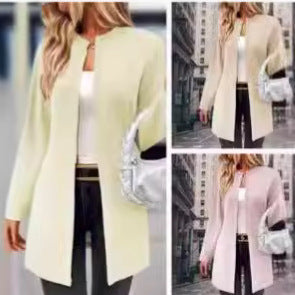 Women's Coat Idle Style Loose Plus Size Solid Color Cardigan Women's Clothes