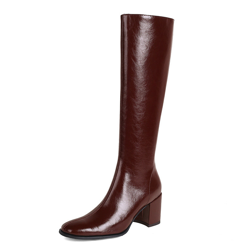 Women's Simple All Match Genuine Leather Boots