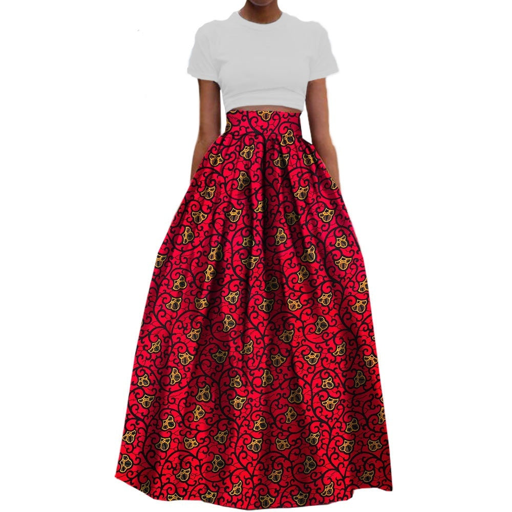 Women's Summer Batik Printed Skirt