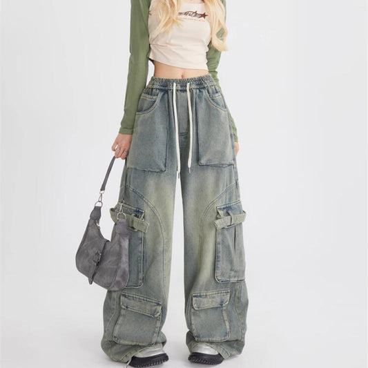 Women's American-style Retro Loose Jeans