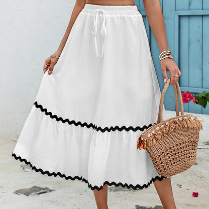 Women's Fashionable Simple Loose Temperament Skirt