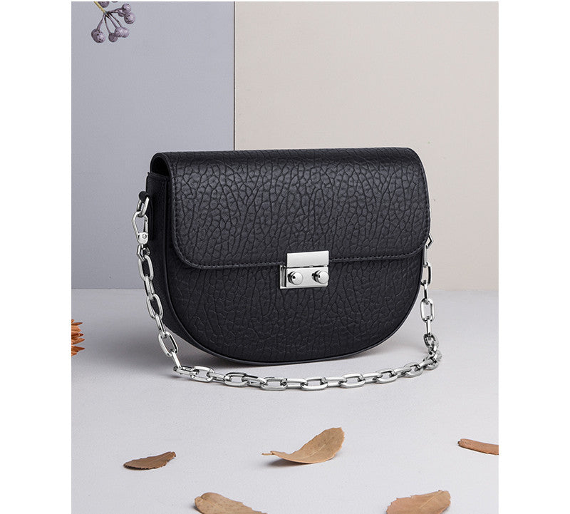 Women's Fashion Semi-circle Small Bag Simple And Versatile Shoulder