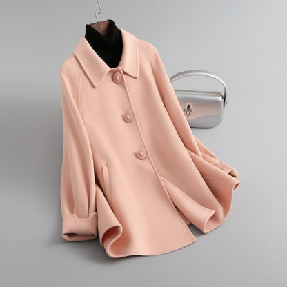 Women's Simple Double-sided Wool Overcoat