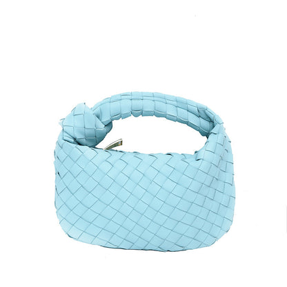 Woven Croissant Knotted Handbag Underarm Hand Bag