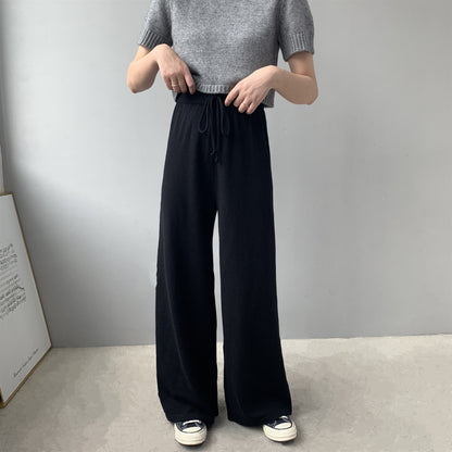 Women's Casual Temperament Straight-leg Pants