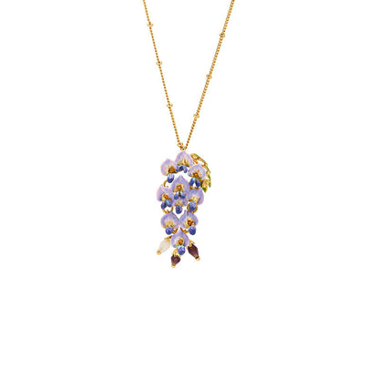 Wisteria Flower Ear Stud Necklace Special Interest Light Luxury Accessories