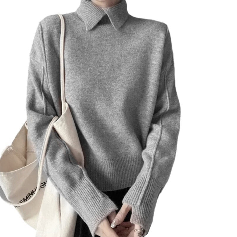 Pull en tricot doux et confortable de haute qualité pour femme