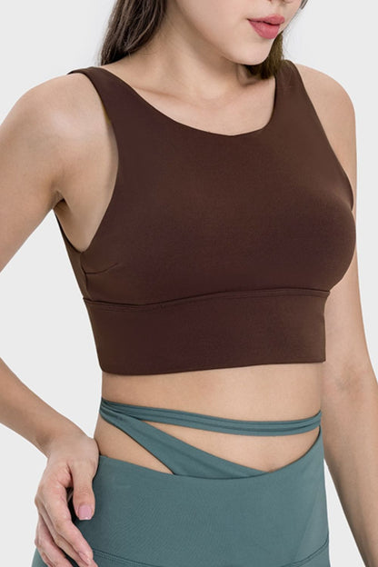 Soutien-gorge actif dos nu à larges bretelles