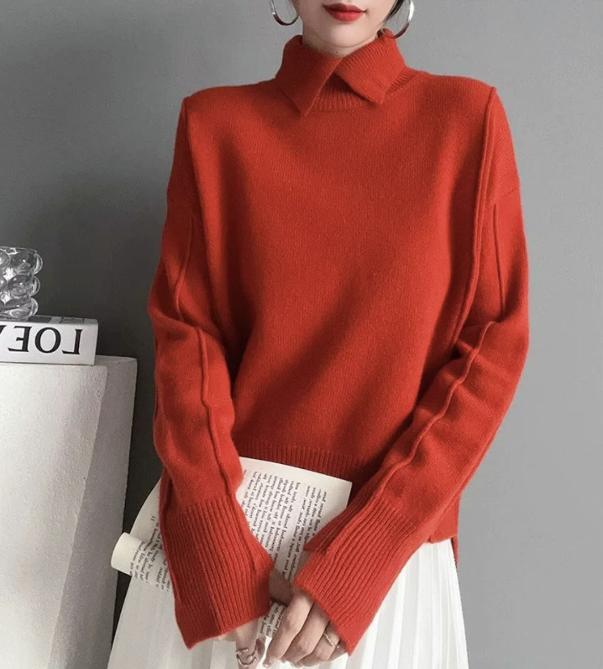 Pull en tricot doux et confortable de haute qualité pour femme