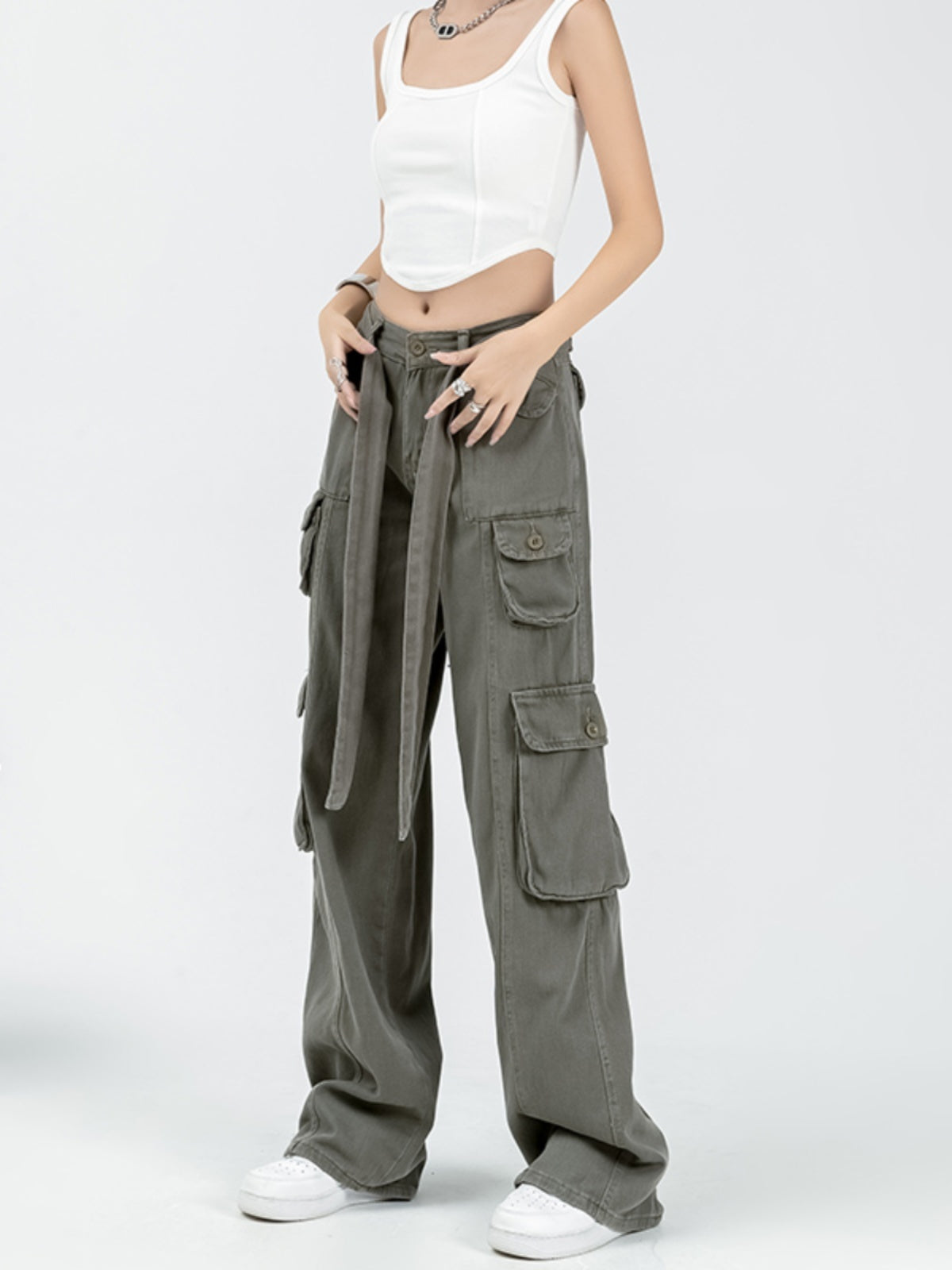 Overalls Women's Loose Straight Wide-leg Pants