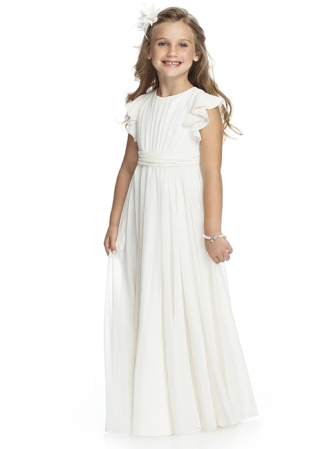 Robe de princesse en mousseline de soie pour anniversaire de concours de piano pour filles