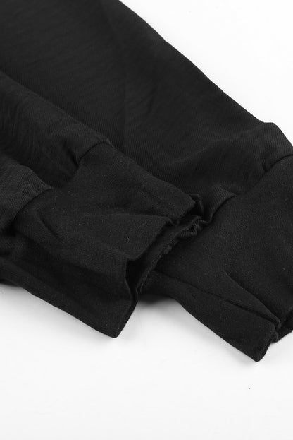 Joggers casuales con bolsillos negros