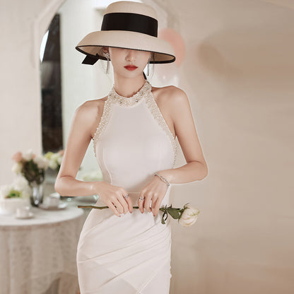 Women's Fashion Halter Wedding Dress