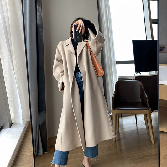 Double-sided Woolen Coat For Women's Self-cultivation