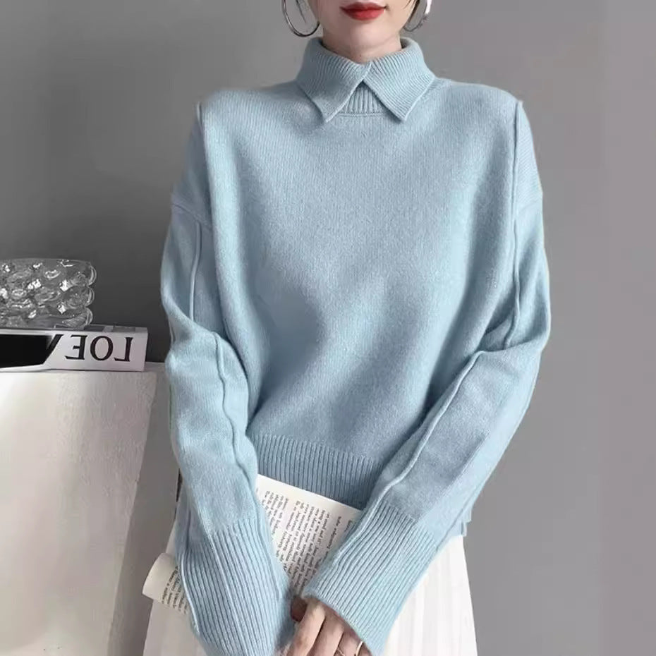 Pull en tricot doux et confortable de haute qualité pour femme