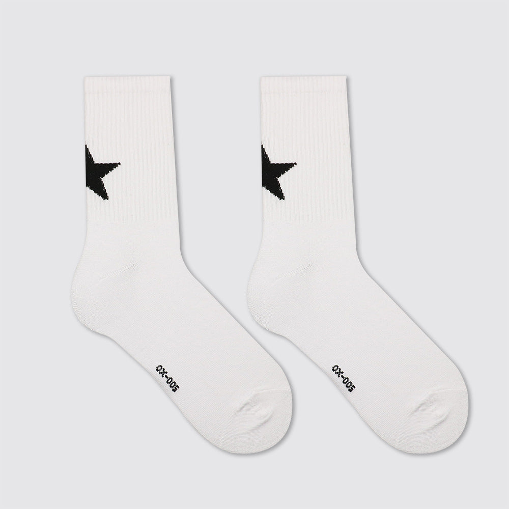 Simple Personality Street Sport Mid-calf Length Sock