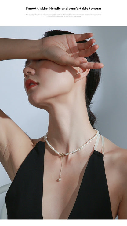 Collier de perles d'eau douce pour femmes, pendentif à la mode, nouveau Design 2024