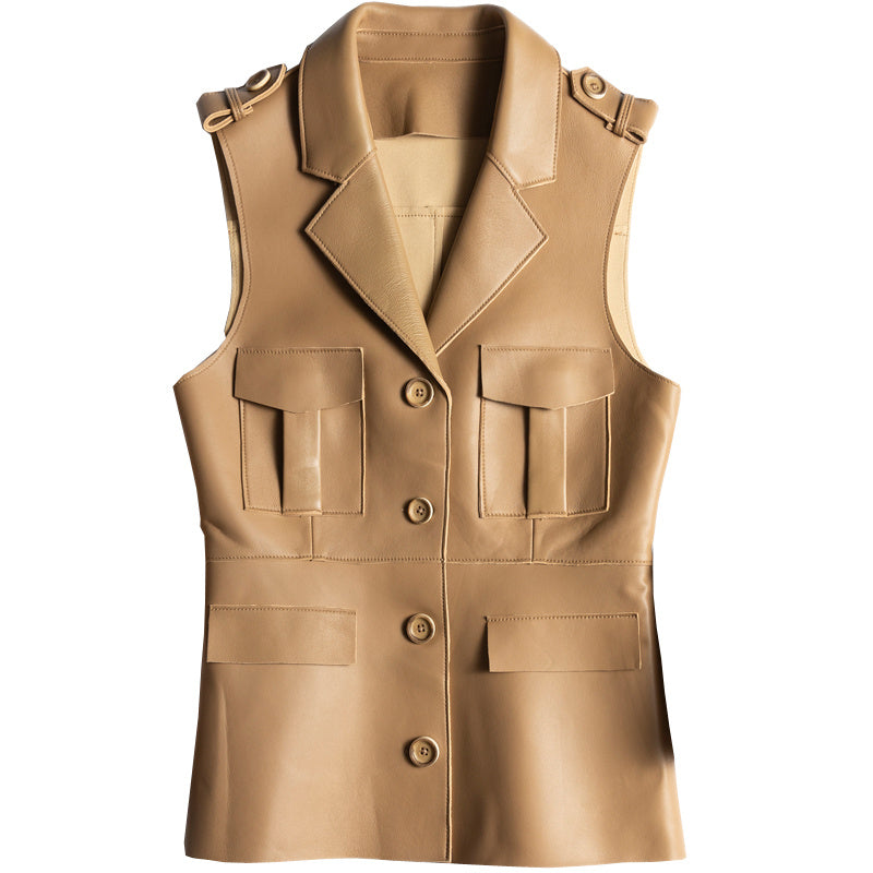 Women's Slim Short Suit Vest