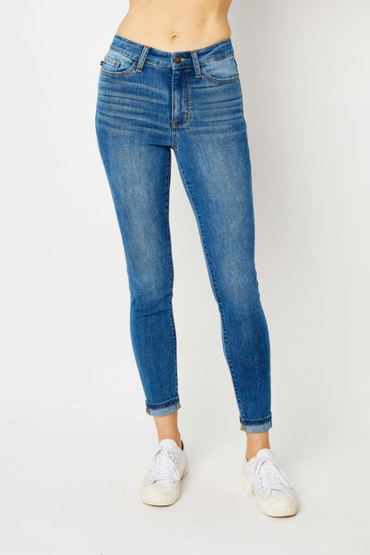 Jean skinny Judy Blue pleine taille à ourlet resserré