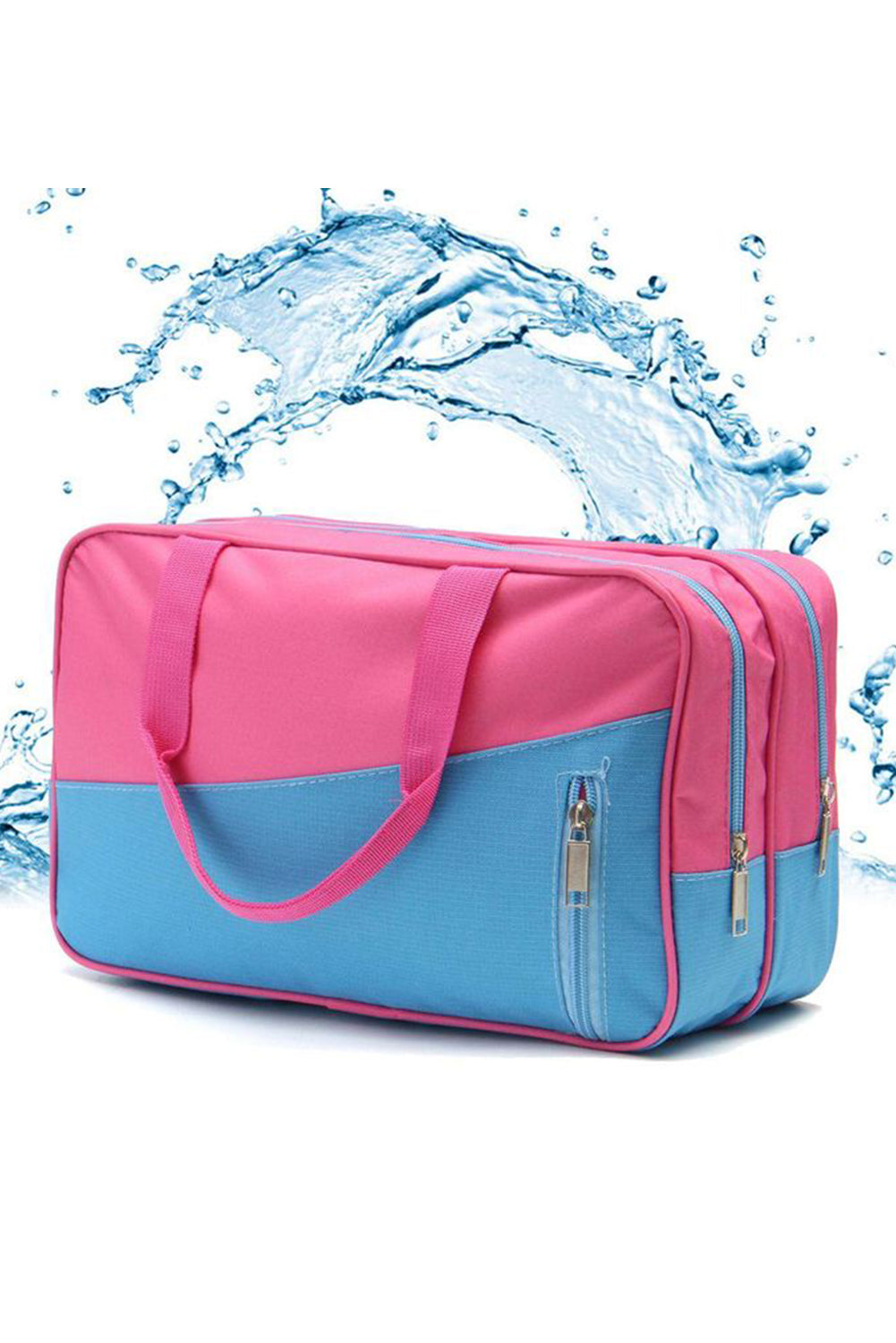 Bonbon Color Block Bolsa de yoga portátil con bolsillo con cremallera múltiple