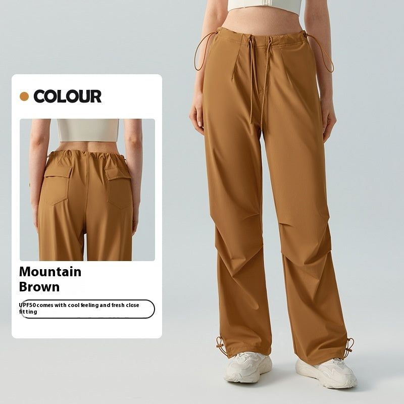 Pantalones de pierna recta caídos sueltos de moda para mujer Pantalones transpirables