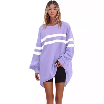 Women's Round Neck Loose Pullover Sweater