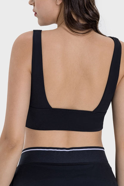 Soutien-gorge actif dos nu à larges bretelles