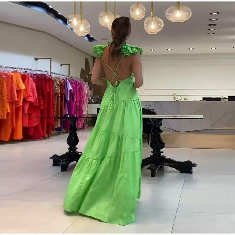 Vestido nuevo de flores para mujer, estilo europeo y americano