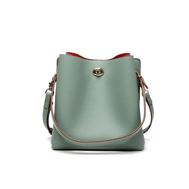 Sac seau messager pour dames, couleur unie, tendance de la mode