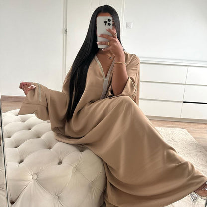 Women's Fashion Dress Batwing Sleeve Robe