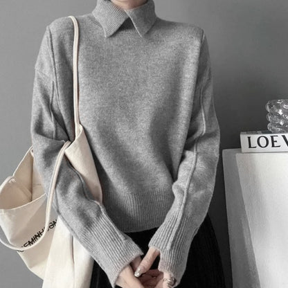 Pull en tricot doux et confortable de haute qualité pour femme