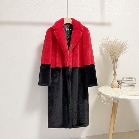 Fur Coat Extended Plus Size Women