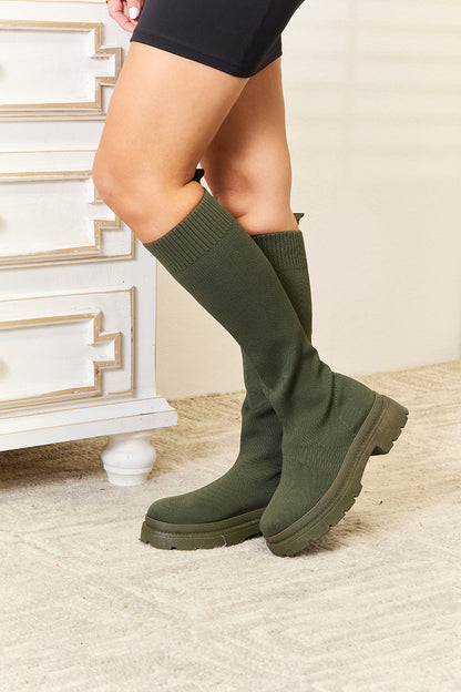 WILD DIVA Footwear Bottes chaussettes hautes à plateforme