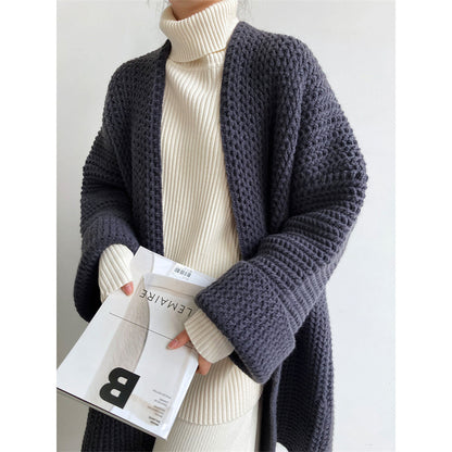 Autumn And Winter Cardigan Coat For Women