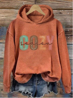 Men's Ladies Hoodie Letter Print Sweatshirt