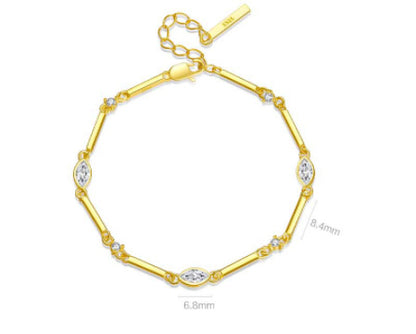 Pulsera de plata de ley S925 de moda para mujer