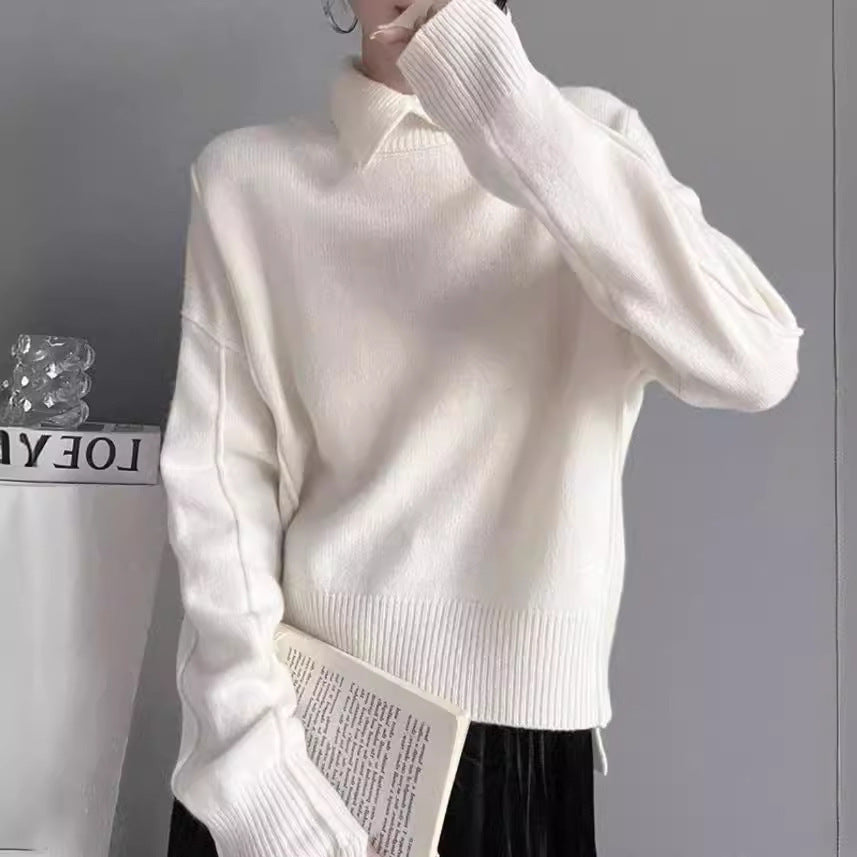 Pull en tricot doux et confortable de haute qualité pour femme