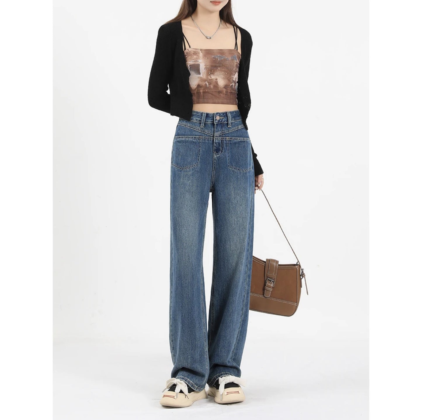 Women's High Waist Loose Jeans