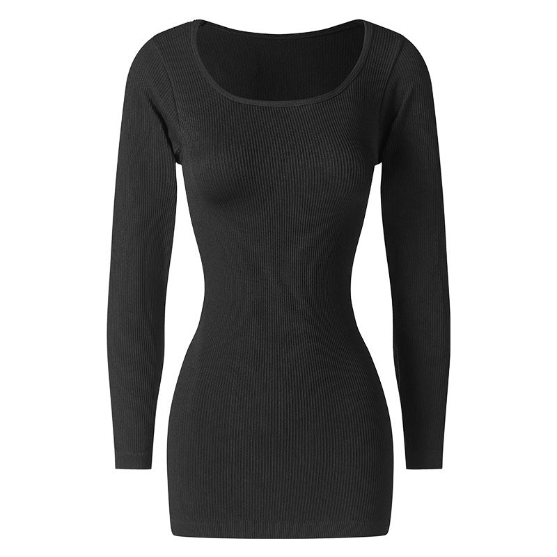 Robe fourreau moulante à taille cintrée pour femme