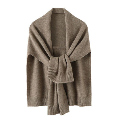 Cashmere Shawl Outer Match Knitted Thick Warm