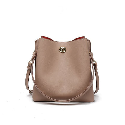 Sac seau messager pour dames, couleur unie, tendance de la mode