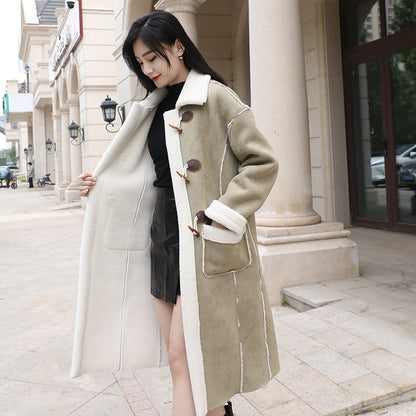 Women's Fashionable Lamb Fur Coat