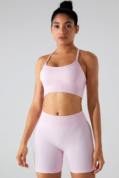 Camisole active à fines bretelles entrecroisées