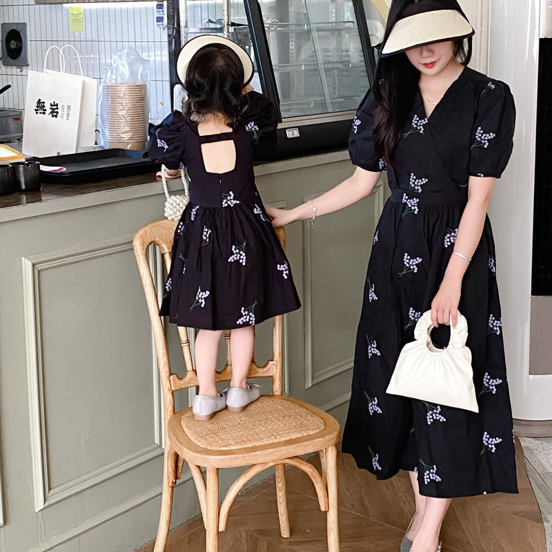 Women's Versatile Casual Embroidered Pure Cotton Dress